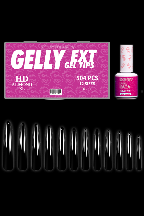 Almond HD XL - Gelly Tips & Gelly Base Bundle | money4nails