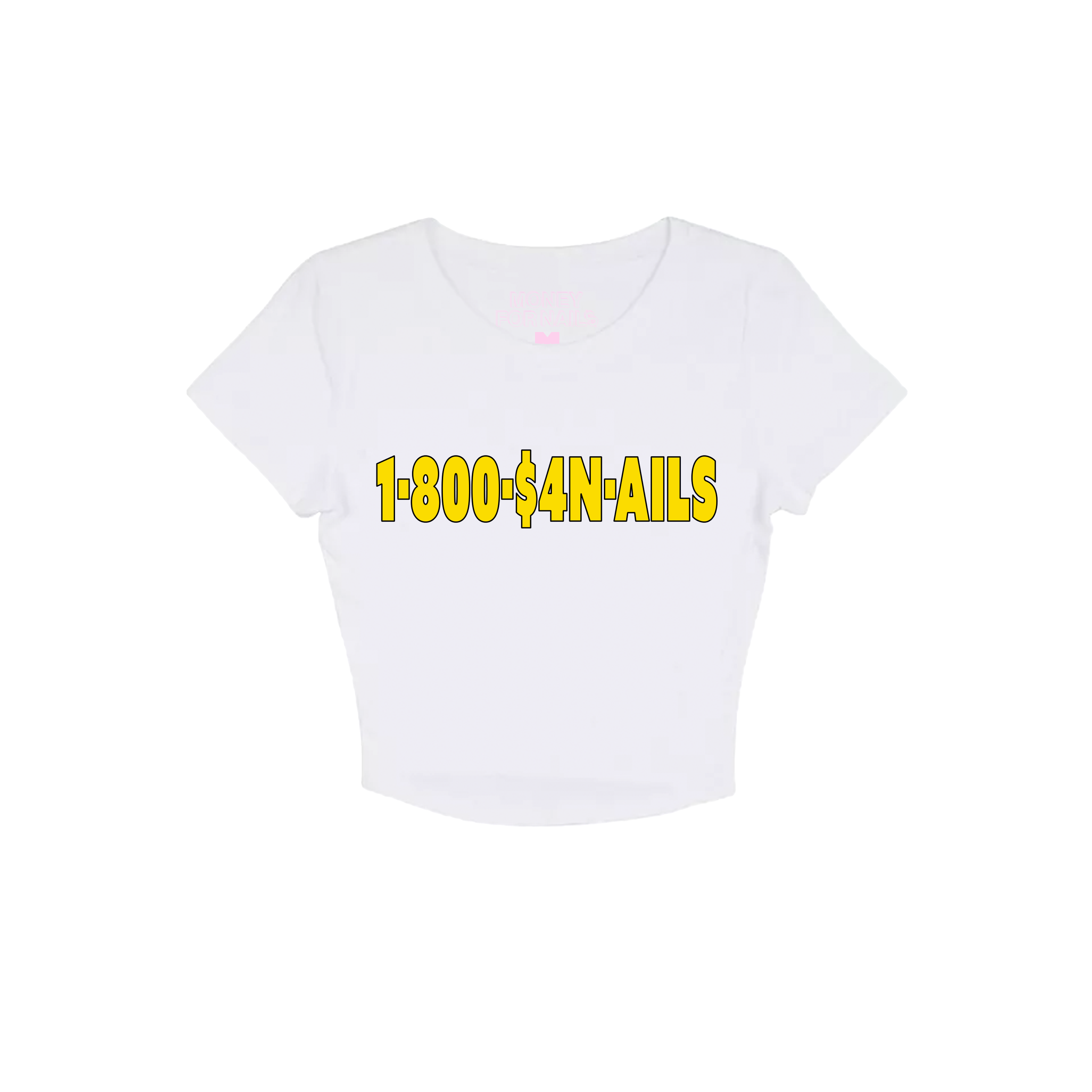 1-800 Cropped Tee | money4nails