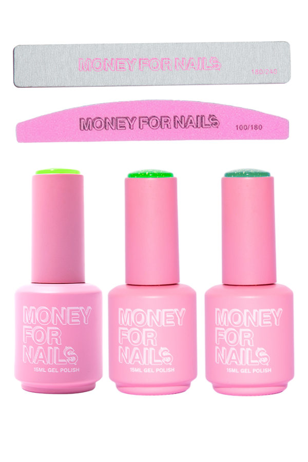 Green $pring Gel Bundle | money4nails